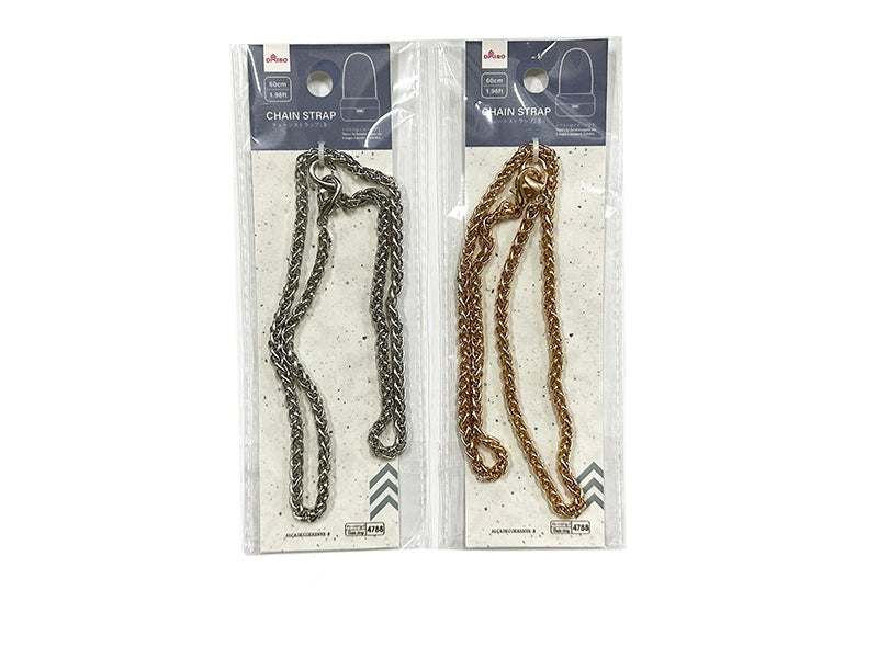 yuu　チェーンストラップ　ブラック Adjustable-Long-D-Chain-Strap-