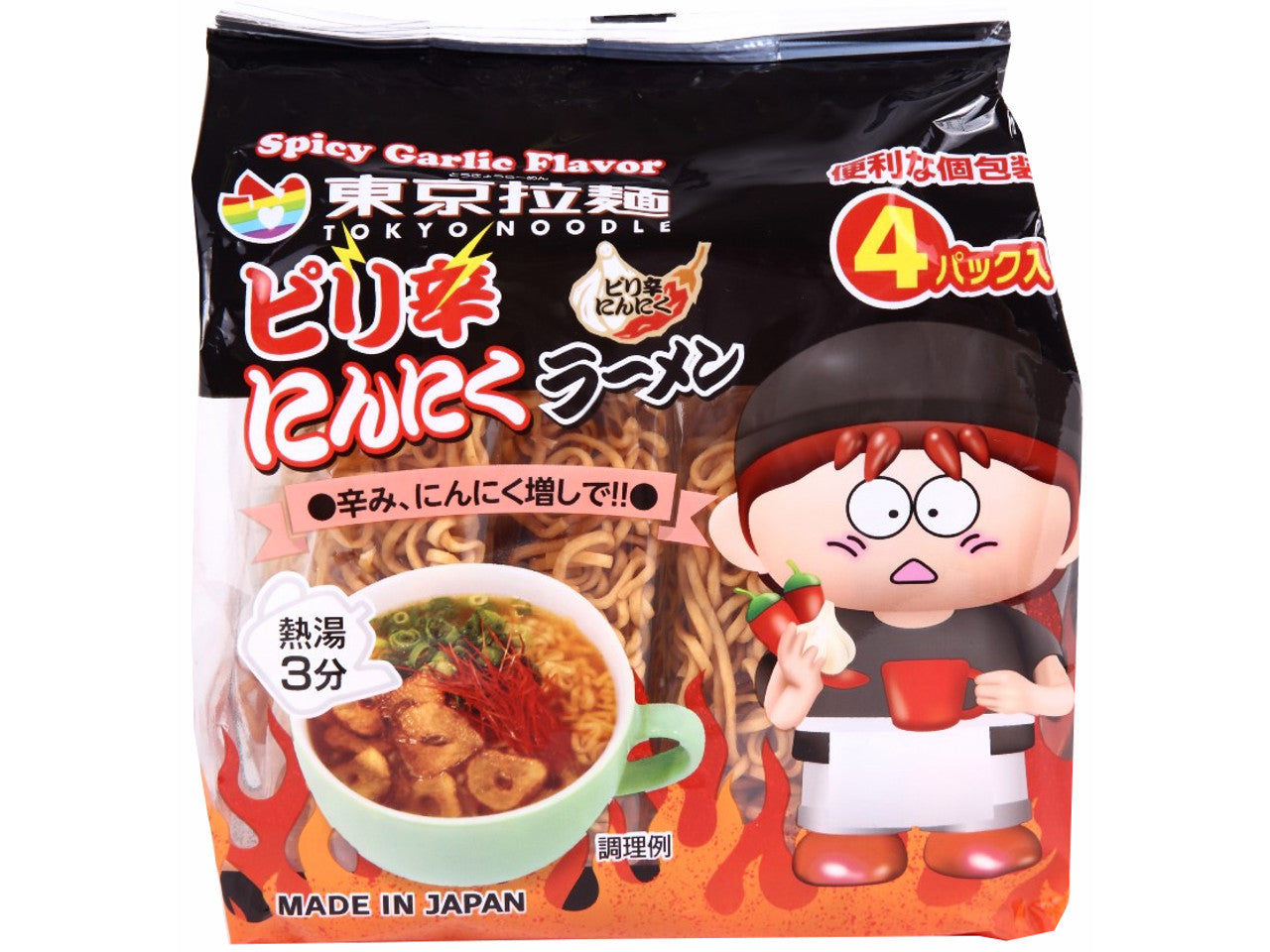 東京拉麺 東京拉麺 ピリ辛にんにく味 112g - 100均 通販 ダイソー