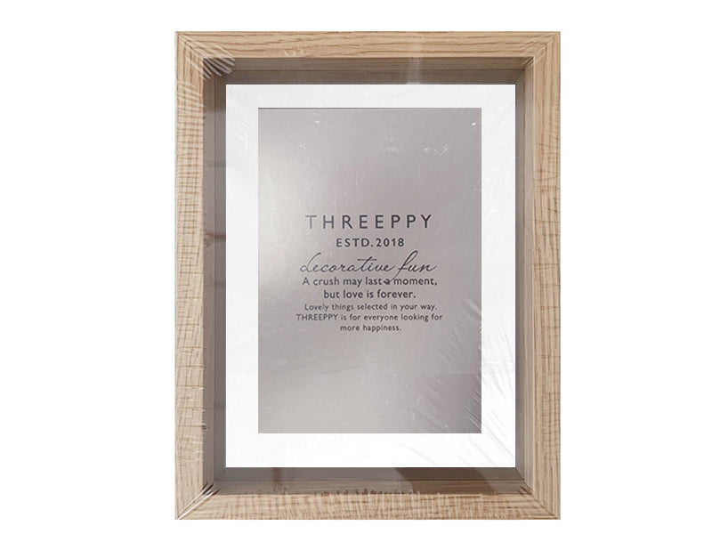 フォトフレーム（ハガキサイズ、木目柄） - スリーピーネットストア