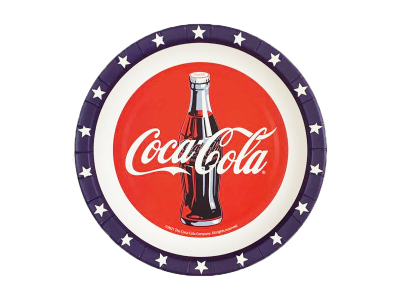 紙皿（コカ・コーラ、直径１８ｃｍ、１２枚） - ダイソーネット