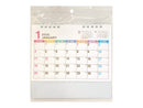 2026年卓上Wリングカレンダー(B6、六曜パステル)