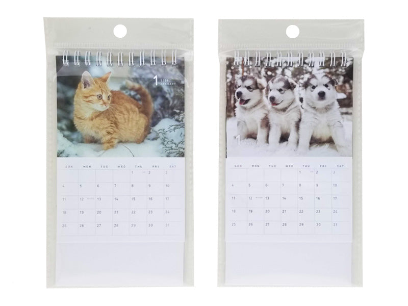 【新品】☆DOG &amp; CAT 2019卓上カレンダー☆ 卓上カレンダー2026（特典ポストカード付）【ポテとひだりとチャーリー