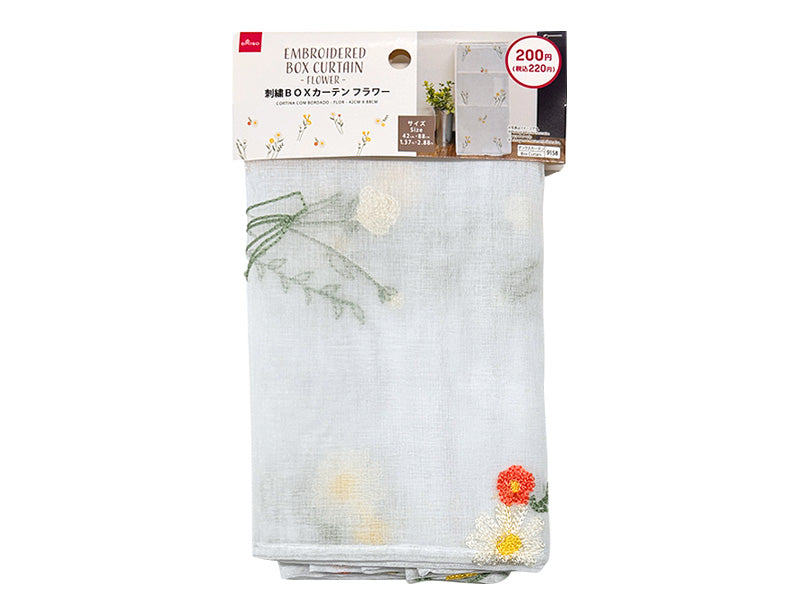 刺繍BOXカーテン（フラワー） - 100均 通販 ダイソーネットストア