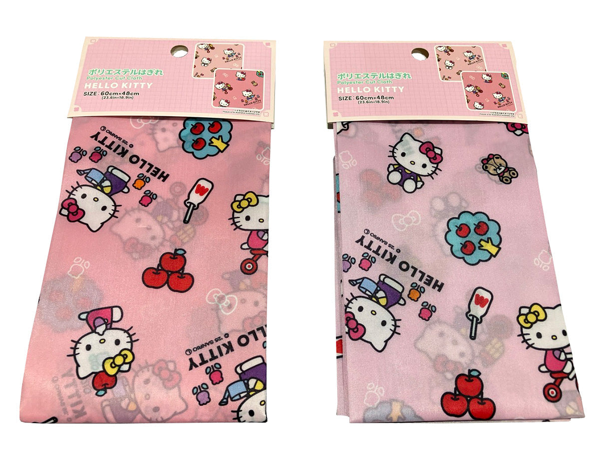 日焼けキティちゃん　はぎれ　布 ハローキティ KTサマーデイズ ポリエステルオックス 日焼け