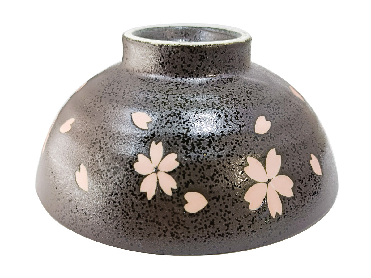 美濃焼 茶碗 桜吹雪 黒 - 100均 通販 ダイソーネットストア【公式】