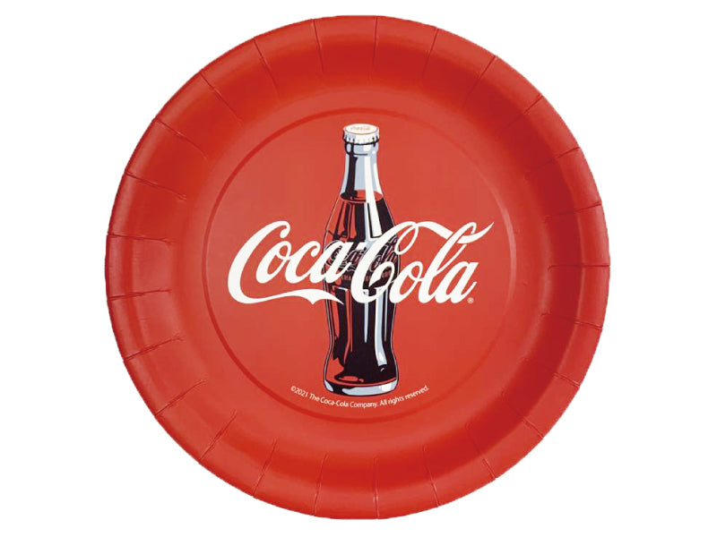 紙皿（コカ・コーラ、直径２３ｃｍ、１０枚） - ダイソーネット