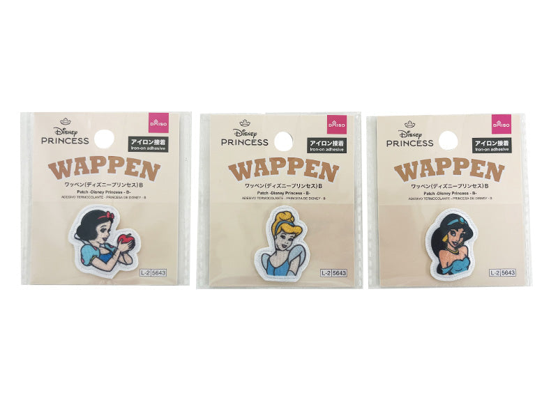 先にいいね押した方は値段据置アイロンワッペン  ディズニー  ミニ  プリンセス ワッペン（ディズニープリンセス）B - 100均 通販 ダイソーネット