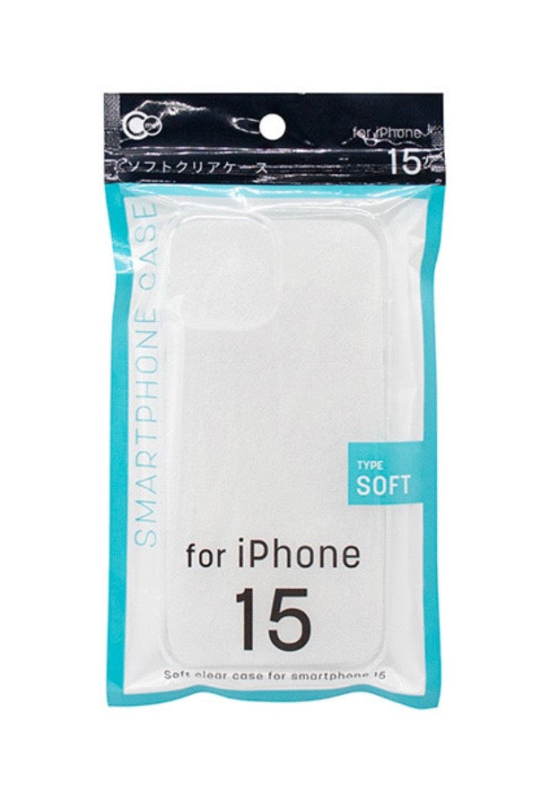 iPhone 15 ソフトクリアケース iP15用ソフトクリアケース - 100均 通販 ダイソーネットストア【公式】
