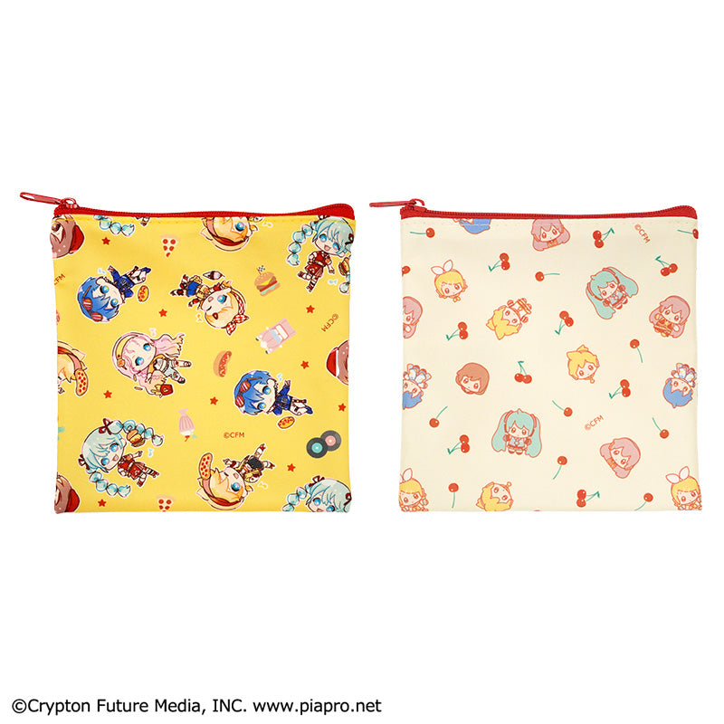 初音ミク フラットポーチ ダイナー柄 - 100均 通販 ダイソーネット