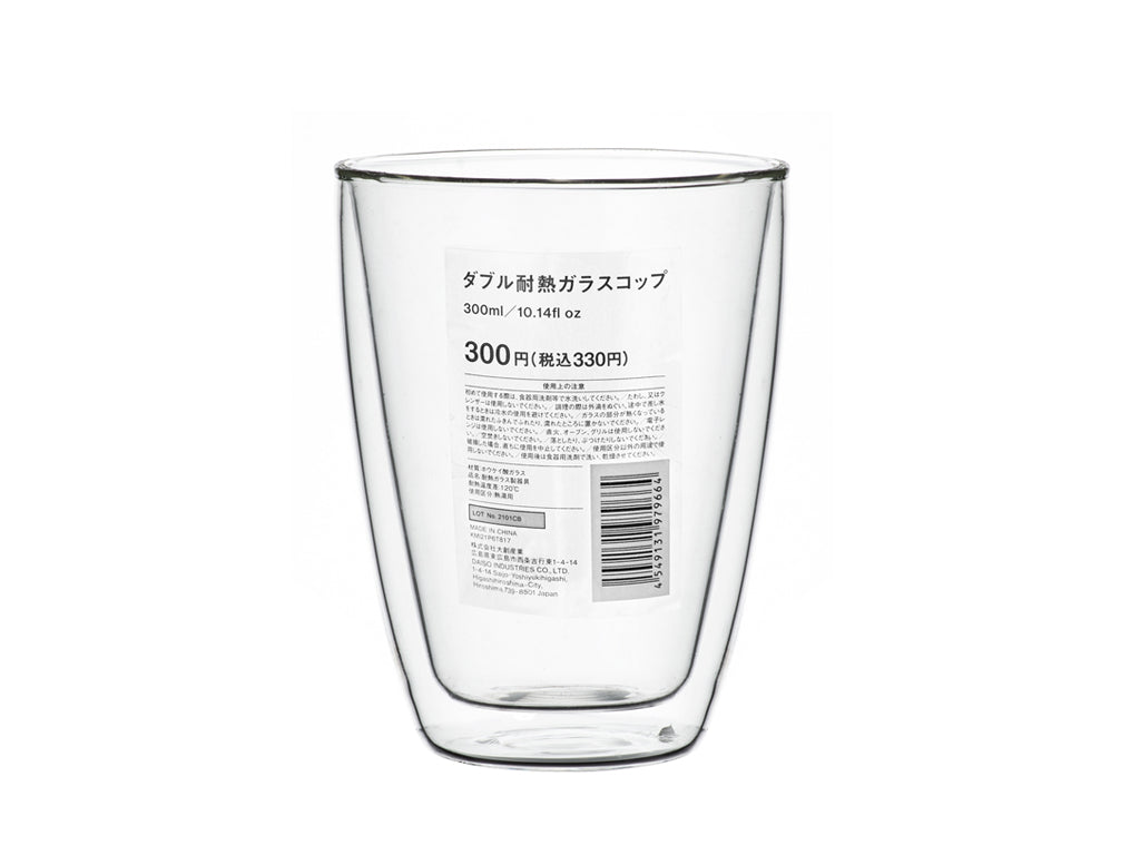 ダブル耐熱ガラスコップ（300mL） - 100均 通販 ダイソーネット