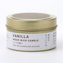 キャンドル(木芯、バニラ)