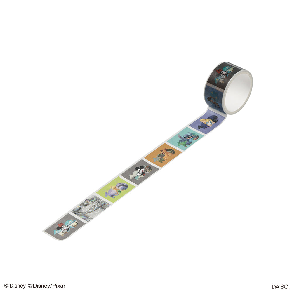 マスキングテープ、幅２ｃｍ×長さ２ｍ（ディズニー１００）プラチナ