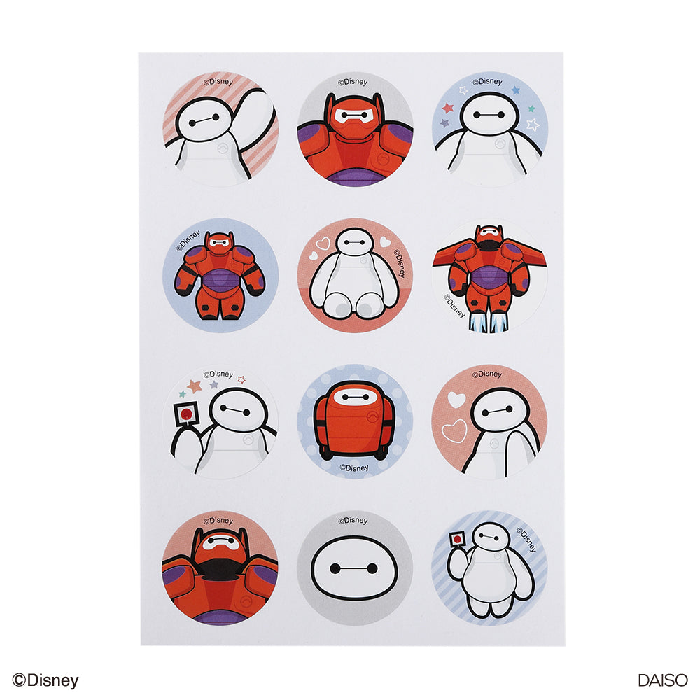 ポイントシール、12片×3枚（ベイマックス）A - 100均 通販