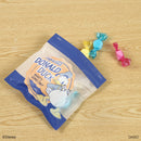 四角フロストジップバッグ、4枚(ドナルド&フレンズ)DC8