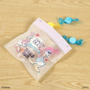 四角フロストジップバッグ、4枚(ドナルド&フレンズ)DC8