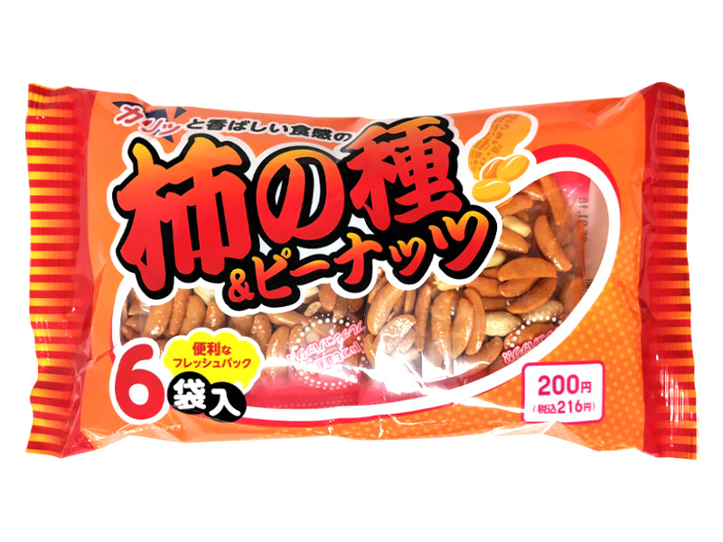200円 いこい 柿の種＆ピーナッツ 6袋入り - 100均 通販 ダイソー