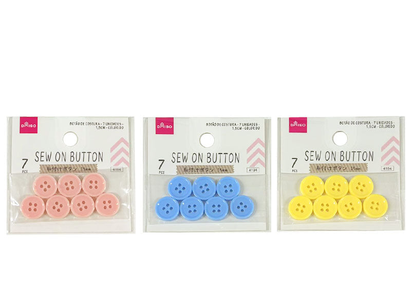 糸付けボタン（7個、カラー） - 100均 通販 ダイソーネットストア【公式】