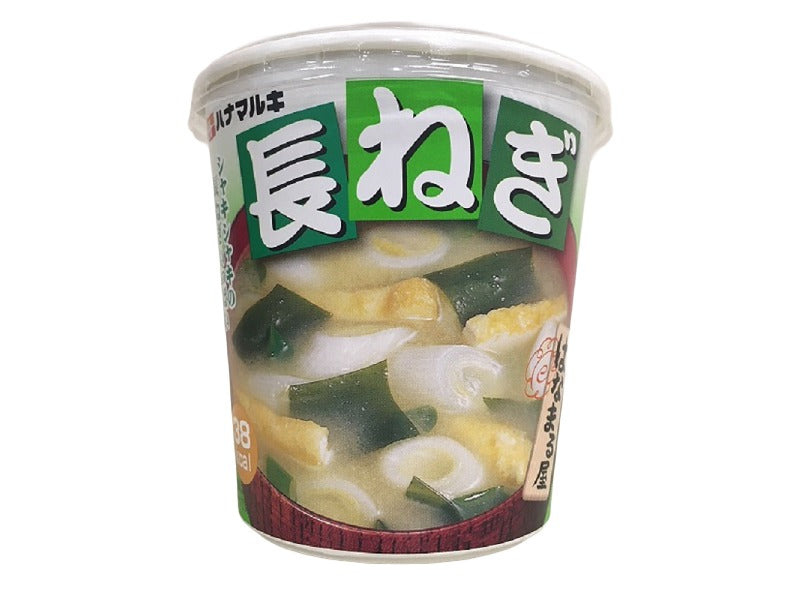 ハナマルキ はなまる屋 即席みそ汁カップ 長ねぎ 22．7g - 100均