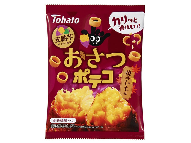 おでこのでこ さつまいも紅はるかＡ品上物○Ｓ焼き芋サイズ5.2kg✖️2 東ハト おさつポテコ焼きいも味 51g - 100均 通販 ダイソーネット