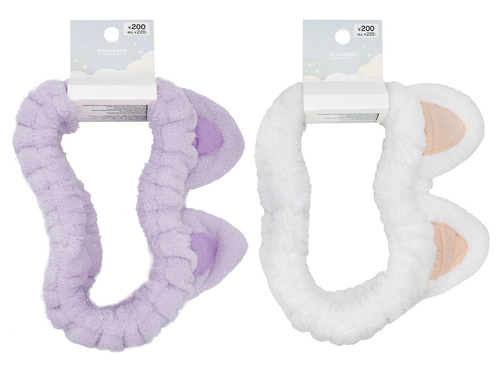 ねこ耳ふわふわヘアバンド（白、紫） - 100均 通販 ダイソーネットストア【公式】, image size:1024x768