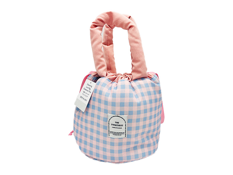 巾着ランチバッグ（チェック、PK） - スリーピーネットストア通販