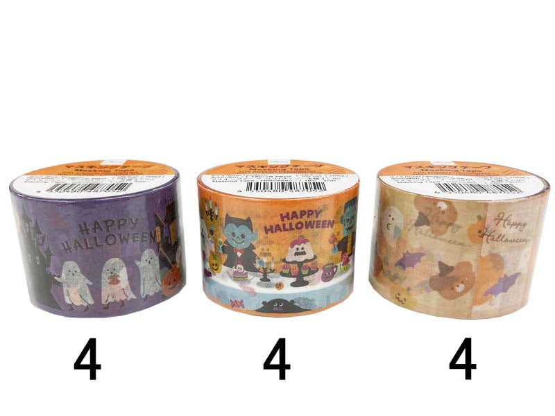 １００円マステ ハロウィンver.４個セット 100マステ ハロウィンver.4個セット