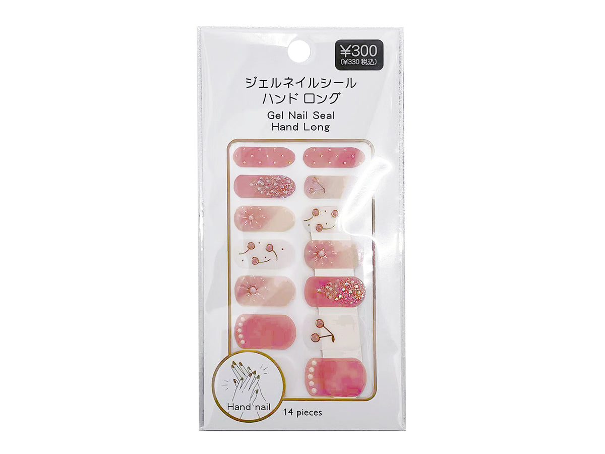 ジェルネイルシール ハンドロング サクランボ柄 - スリーピーネット