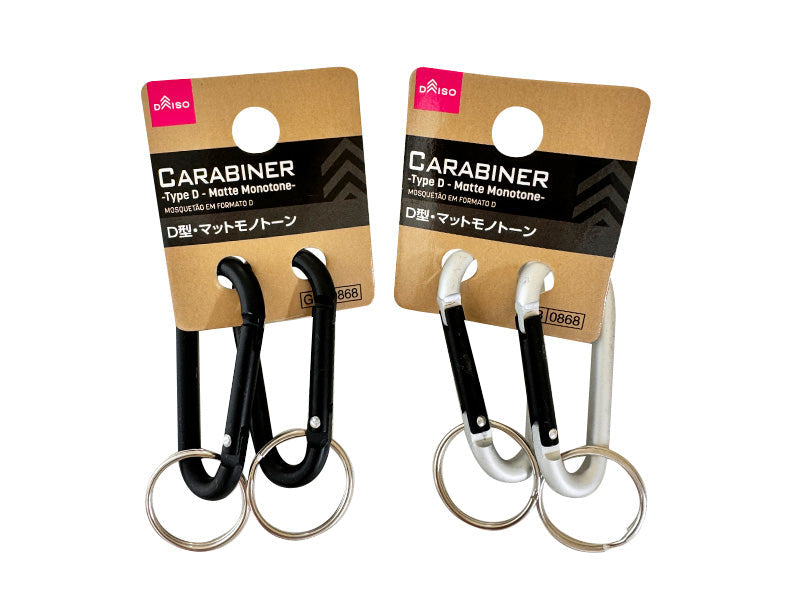 D型カラビナ（2個、マットモノトーン） - 100均 通販 ダイソーネット