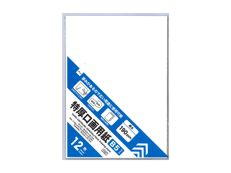 特厚口画用紙（B5サイズ、12枚） - 100均 通販 ダイソーネット