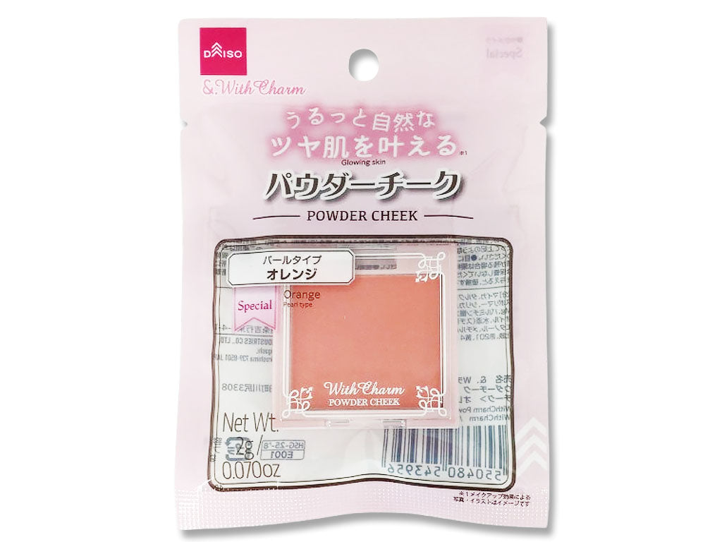 ＆．WithCharm パウダーチーク オレンジ - 100均 通販