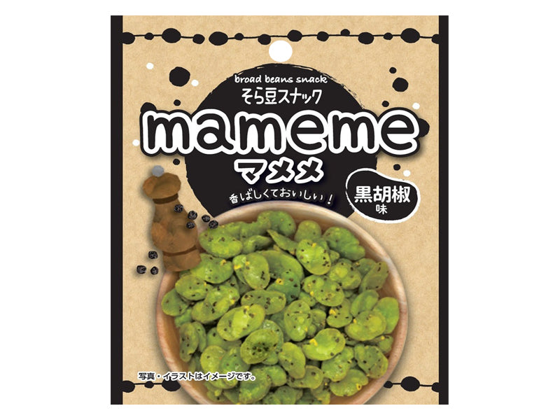三都屋商事 そら豆スナック マメメ 黒胡椒味 25g - 100均 通販