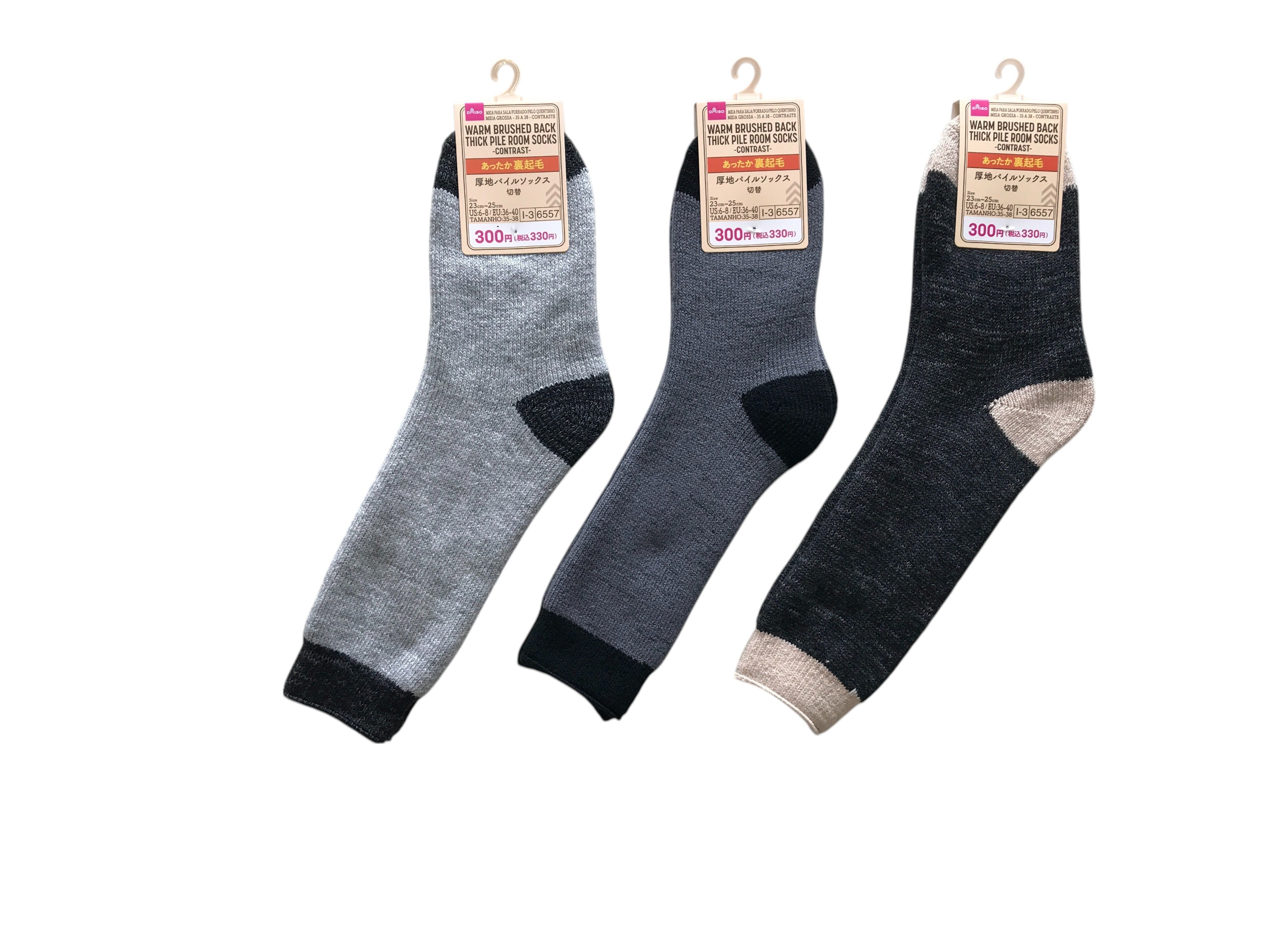 厚地パイルソックス(切替)