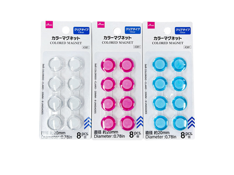 カラーマグネット（クリアタイプ、8個） - 100均 通販 ダイソーネット
