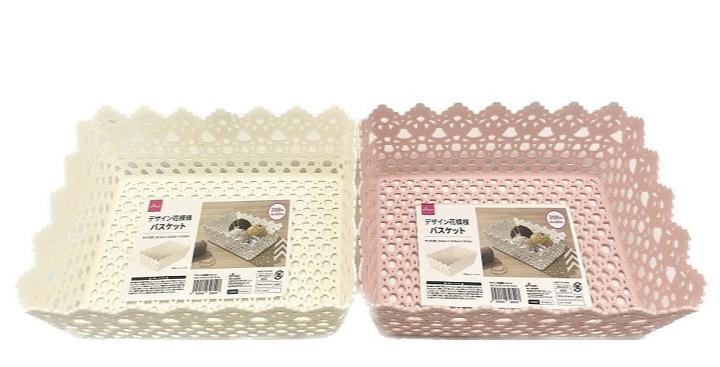 デザイン花模様バスケット - 100均 通販 ダイソーネットストア【公式】