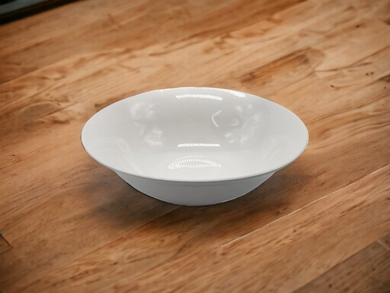 白食器渕反り皿（ニューボン、約１８．５ｃｍ）