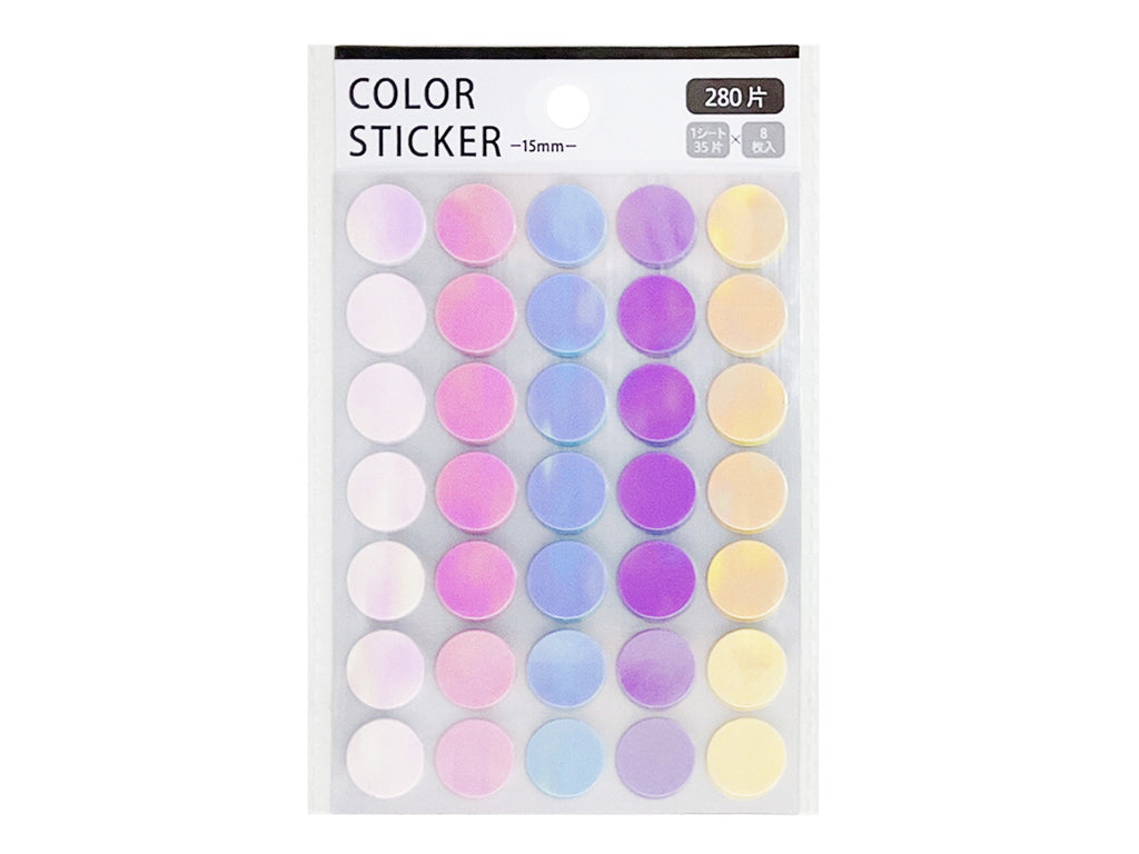 ポイントシール 15MM 280片 オーロラ PRS―55 - 100均 通販  
