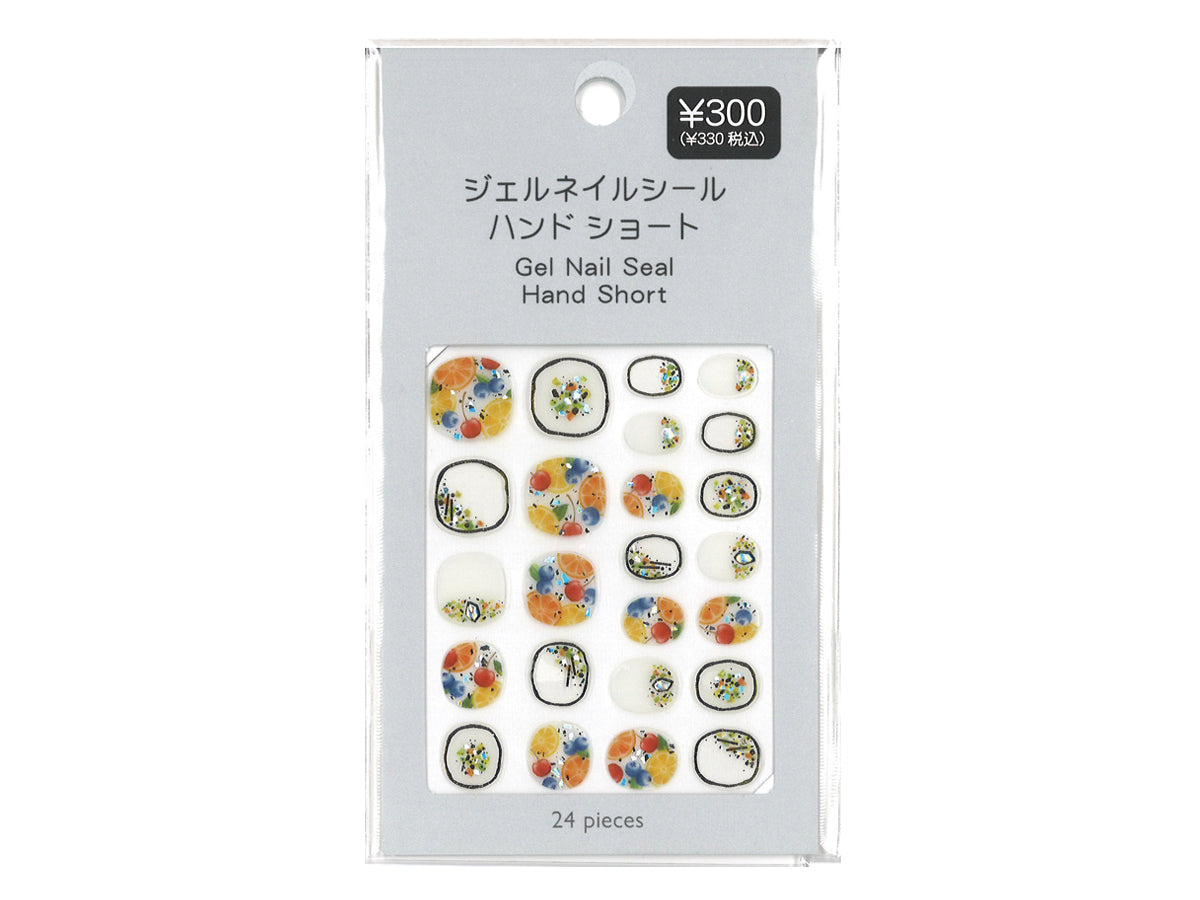 ジェルネイルシール ハンドショート トロピカル柄 - スリーピーネット