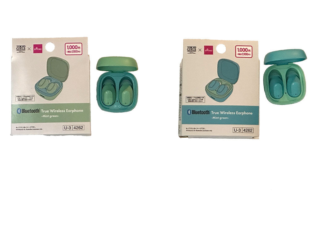 完全ワイヤレスイヤホン（ミントグリーン） - 100均 通販 ダイソー