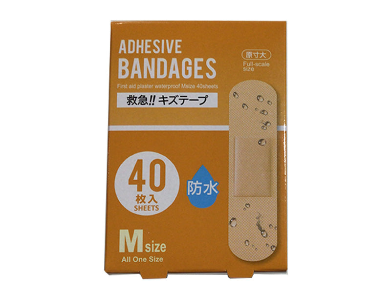 救急！！ キズテープ 防水 Mサイズ 40枚入 - 100均 通販 ダイソー