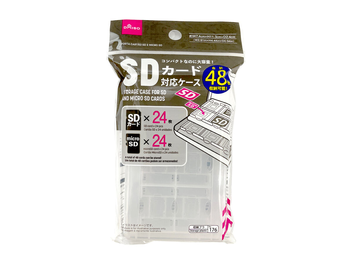 SDカード microSDカード 収納 カードケース クリア SD2枚 microSD6枚 シンプル メディアケース　保管 整理 紛失防止 衝撃 ほこり デジカメ スマホ
