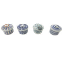 和柄茶わん蒸し器(タコ唐草、雪窓、雨縞、縞)