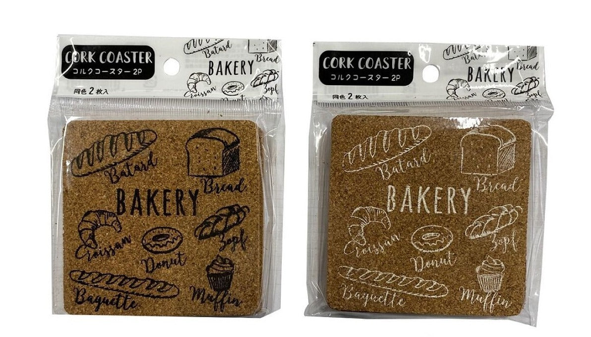 コルクコースター角型2P（ベーカリー） - 100均 通販 ダイソーネット
