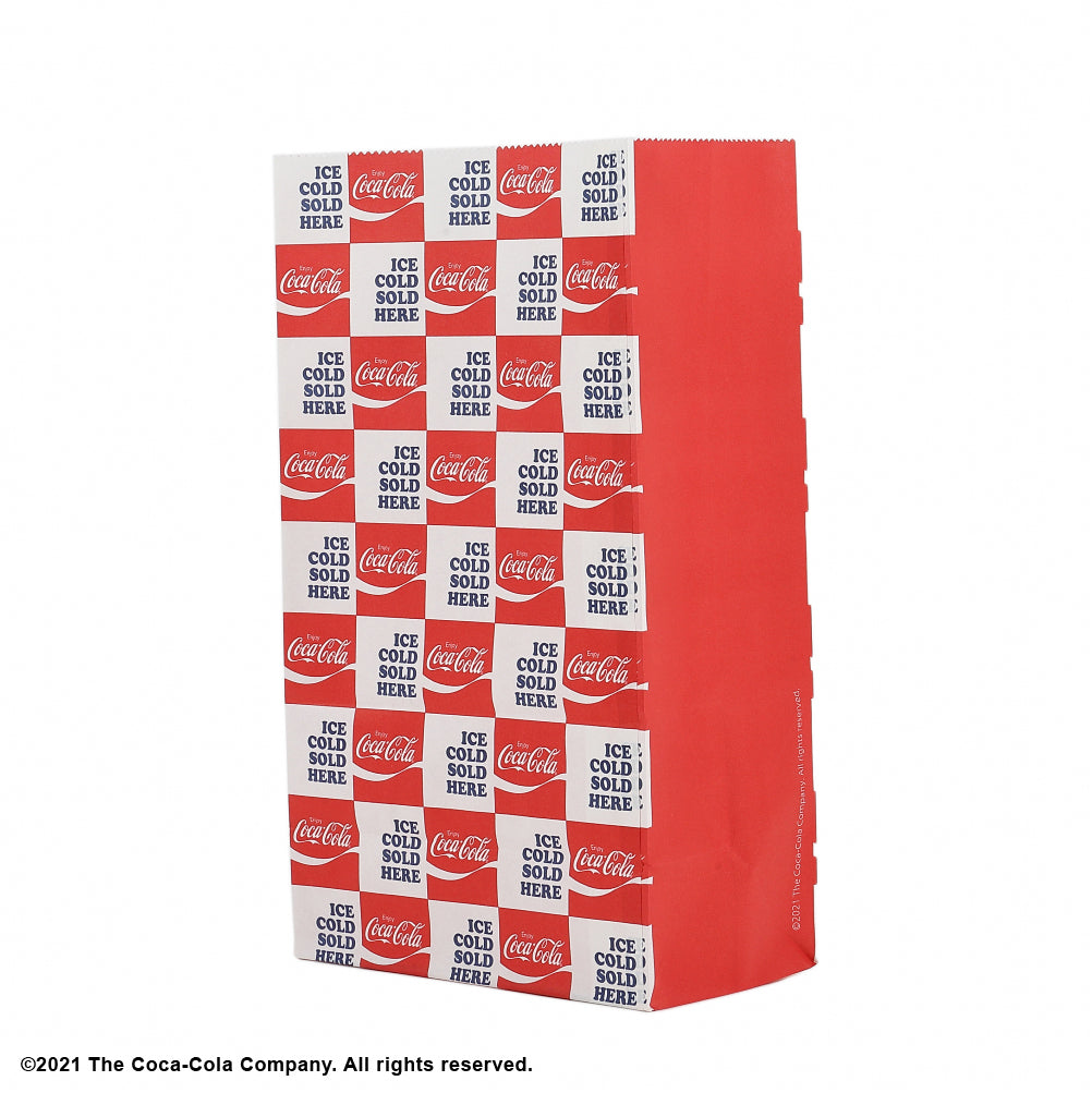 角底紙袋（コカ・コーラ、８枚、２３ｃｍ×１３ｃｍ×８ｃｍ） - ダイソーネットストア【公式】