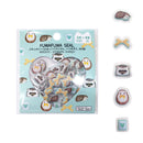 ふわふわシール(ほっこりアニマル、ハリネズミ、40個)