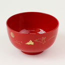 うさぎ汁椀赤2柄アソート