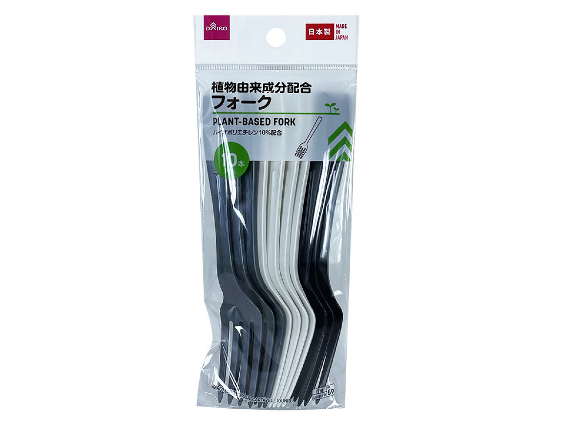 植物由来成分配合フォーク（10本） - 100均 通販 ダイソーネット