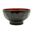 会津塗 洗浄機対応 亀甲汁椀 黒内朱