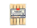 木製ピンチ ナチュラルカラー20個 中ワイド