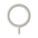 カーテンリング(ホワイト、ポール用、25mm用、10個)