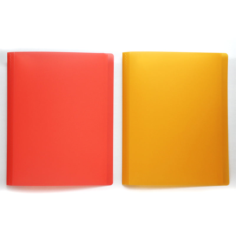 A4クリアブック32ポケット（レッド、オレンジ） - 100均 通販